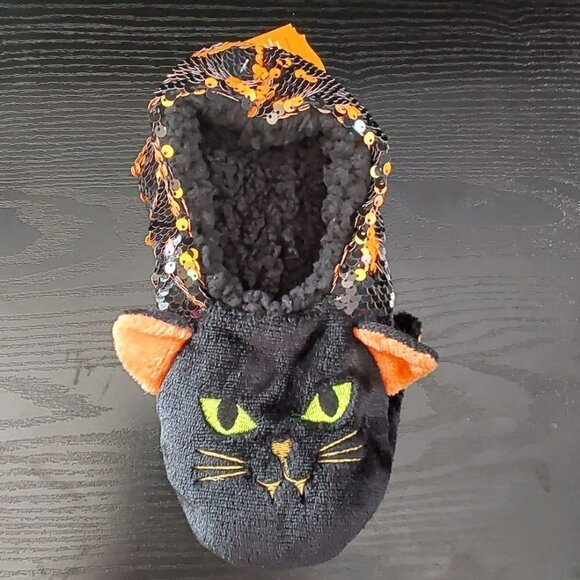 Set of 2 Faux Fur Pull-on Slipper Socks | Hyde & EEK! | S/M (5/7) - Picture 7 of 10